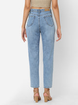 K5085 High Rise Mom Fit - Blue