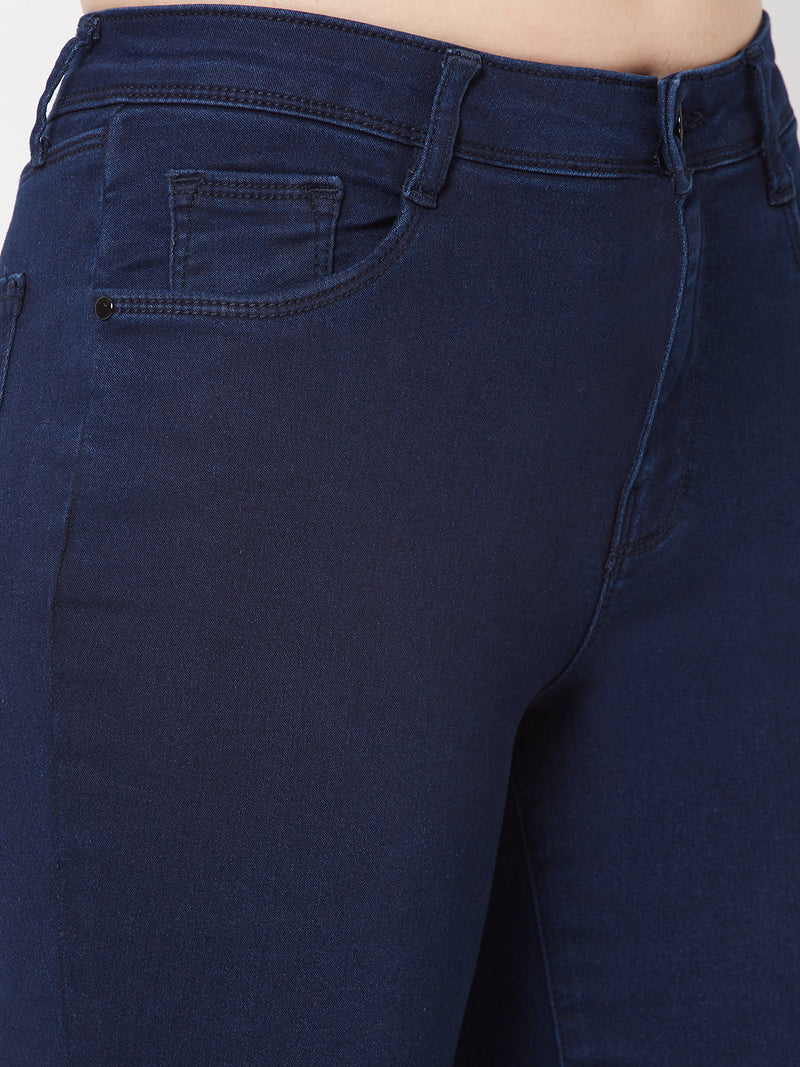 K5013 High-Rise Flare Jeans - Blue