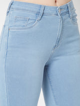 K5013 High-Rise Flare Jeans - Light Blue