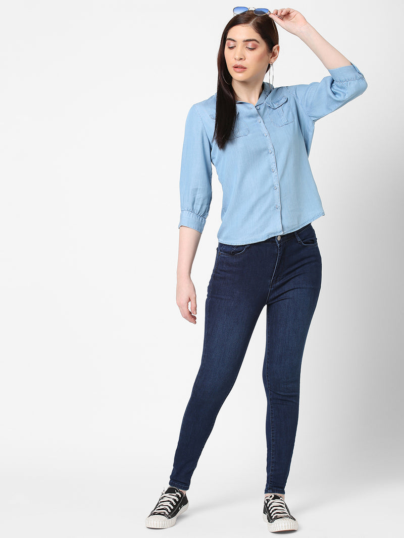 K5040 Super High-Rise Super Skinny Jeans - Navy