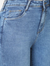 K5013 High-Rise Flare Jeans - Blue