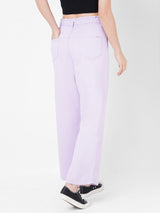 Women Lilac K5031 High-Rise Wide Leg Jeans