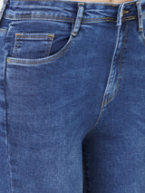 Women Blue K5013 High-Rise Flare Jeans