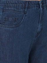 Women Navy Blue K5031 High-Rise Wide Leg Jeans