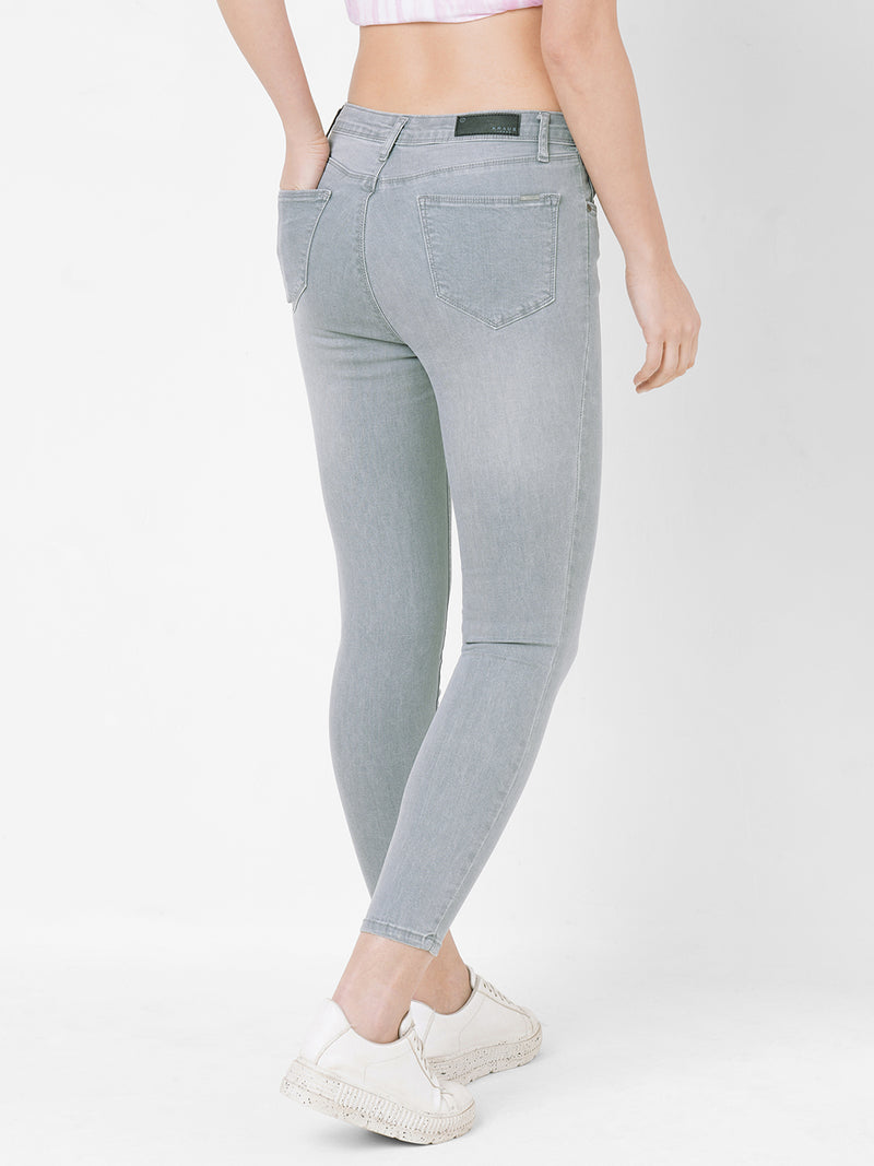 Women Grey K5040 Super High-Rise Super Skinny Jeans