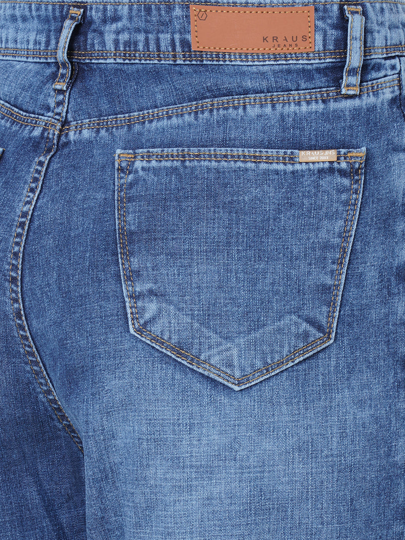 K5085 High Rise Mom Fit - Dark Blue