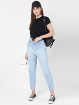 K5085 High Rise Mom Fit - Light Blue