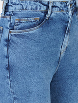 Women Blue K6030 High-Rise Slim Straight Fit Jeans