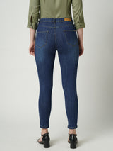 Women Dark Blue K4014 High Rise Skinny Jeans