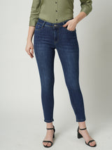 Women Dark Blue K4014 High Rise Skinny Jeans