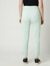 Women Mint Green High Rise Skinny Fit Athleisure