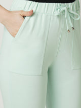 Women Mint Green High Rise Skinny Fit Athleisure