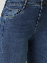 Women Blue K5013 High Rise Flare Jeans