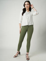 Women Olive K5040 Super High Rise Super Skinny Jeans