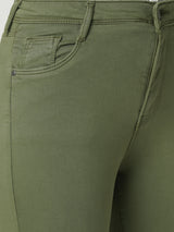 Women Olive K5040 Super High Rise Super Skinny Jeans