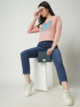 Women Light Blue K6030 High Rise Slim Straight Fit Jeans