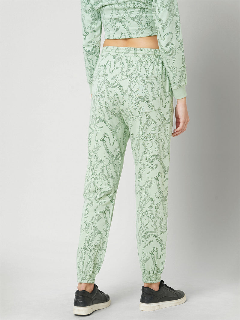 Women Light Olive High Rise Jogger