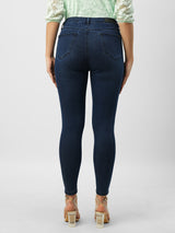 Women Dark Blue High Rise Skinny Fit Jeans
