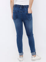 K4014 High-Rise Skinny Jeans - Blue