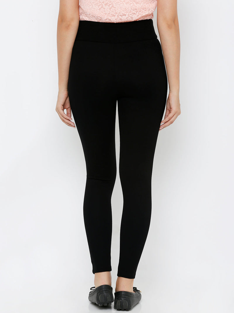 K4005 High-Rise Skinny Tregging - Black