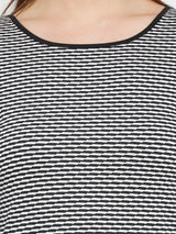 Women White & Navy Printed T-Shirts - White