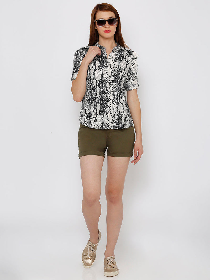 Women Multi Color Printed Shirt - Multi Color