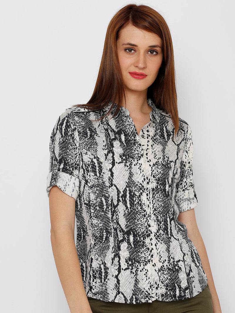 Women Multi Color Printed Shirt - Multi Color