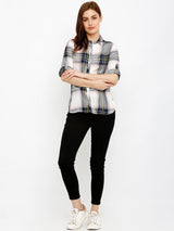 Women Multi Colour Checked Shirts - Multi Color