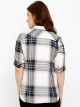 Women Multi Colour Checked Shirts - Multi Color