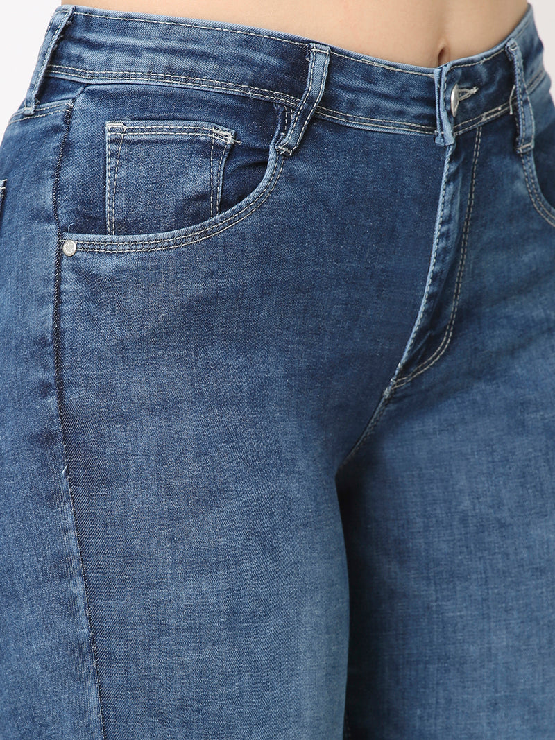 K4014 High-Rise Skinny Jeans - Blue
