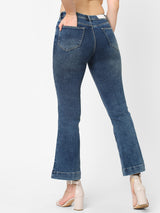 K5013 High-Rise Flare Jeans - Blue