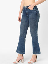 K5013 High-Rise Flare Jeans - Blue
