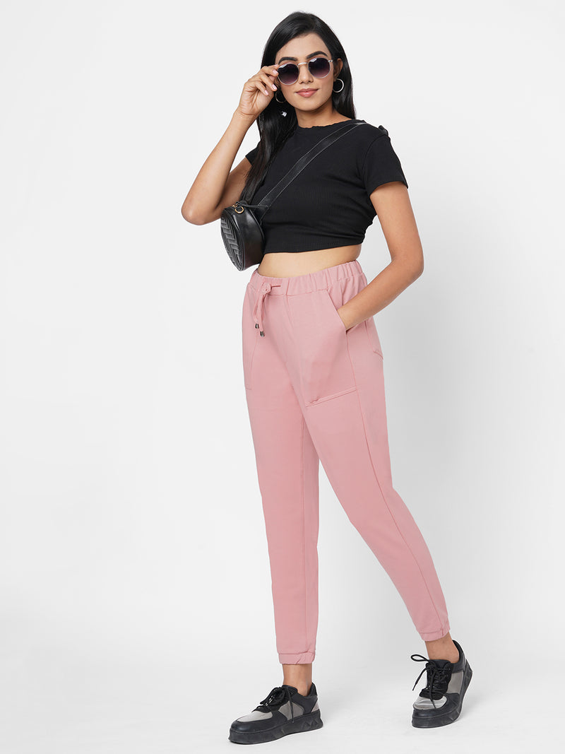 High-Rise Skinny Fit Athleisure - Blush Pink