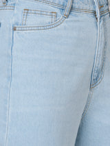 K5031 High-Rise Wide Leg Jeans - Light Blue