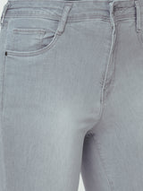 K5094 High-Rise Mini Flare Jeans - Grey