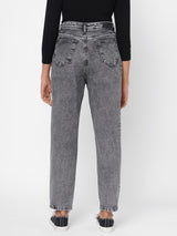 K5085 High Rise Mom Fit - Grey