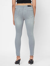 K4014 High-Rise Skinny Jeans - Grey