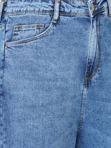 K6012 High Rise Balloon Fit Jeans - Blue