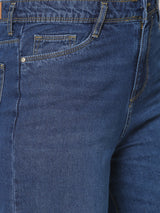 K6021 High-Rise Parallel Wide Leg Jeans - Blue