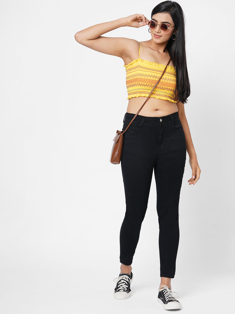 K5040 Super High-Rise Super Skinny Jeans - Black