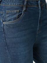 Women Blue K4068 Mid Rise Push Up Super Skinny Jeans