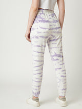 Women Lilac Tie & Dye High Rise Jogger