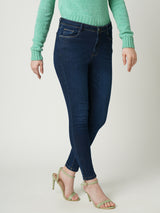 Women Blue K4014 High Rise Skinny Jeans