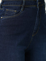 Women Blue K6030 High Rise Slim Straight Fit Jeans