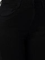 Women Black K3051 Mid Rise Skinny Jeans
