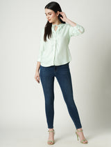 Women Blue K4068 Mid Rise Push Up Super Skinny Jeans