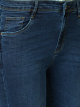 Women Blue K4068 Mid Rise Push Up Super Skinny Jeans