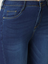 Women Blue K3051 Mid Rise Skinny Jeans