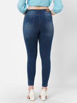 Women Navy Blue K5040 Super High Rise Super Skinny Jeans