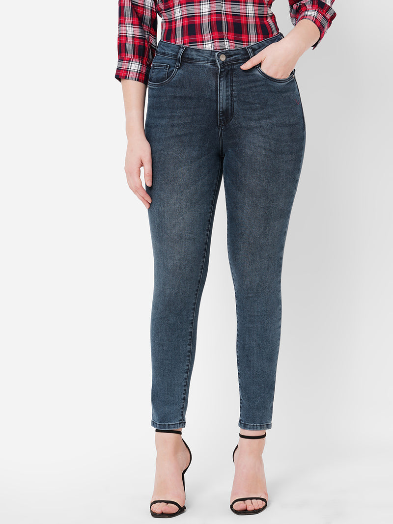 Women Deep Indigo K5040 Super High Rise Super Skinny Jeans